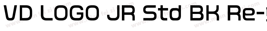 VD LOGO JR Std BK Re字体转换